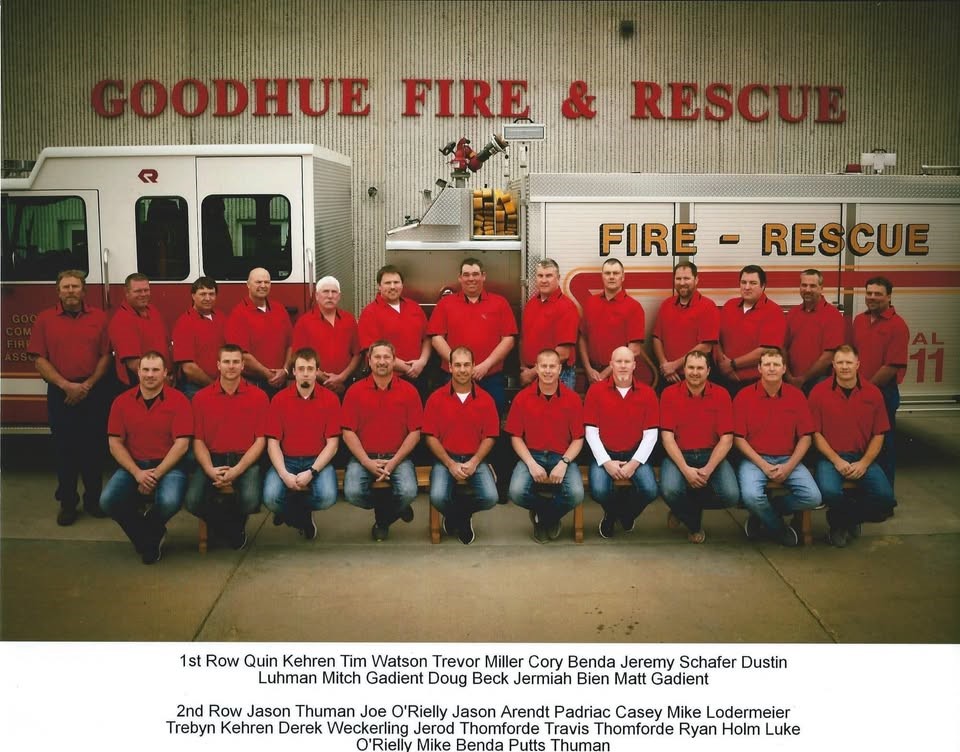 Fire Rescue Truck with a link of firefighters